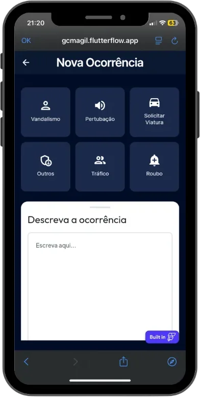 Nova ocorrência